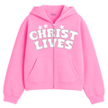 CHRIST LIVES ZIP UP [PINK]