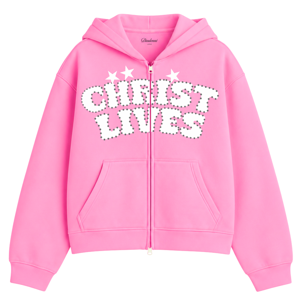 CHRIST LIVES ZIP UP [PINK]