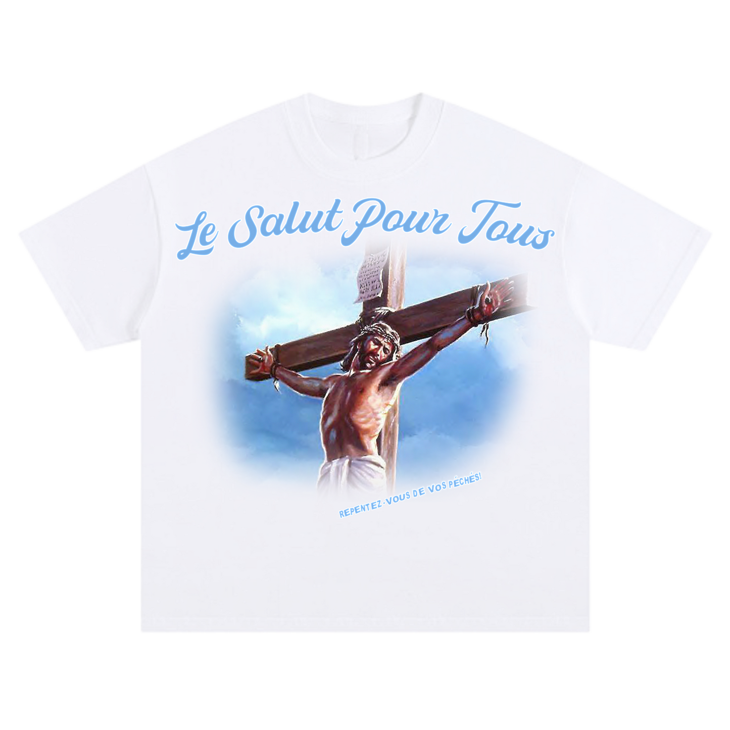 "LE SALUT POUR TOUS" TEE [WHITE] - DSC TOR