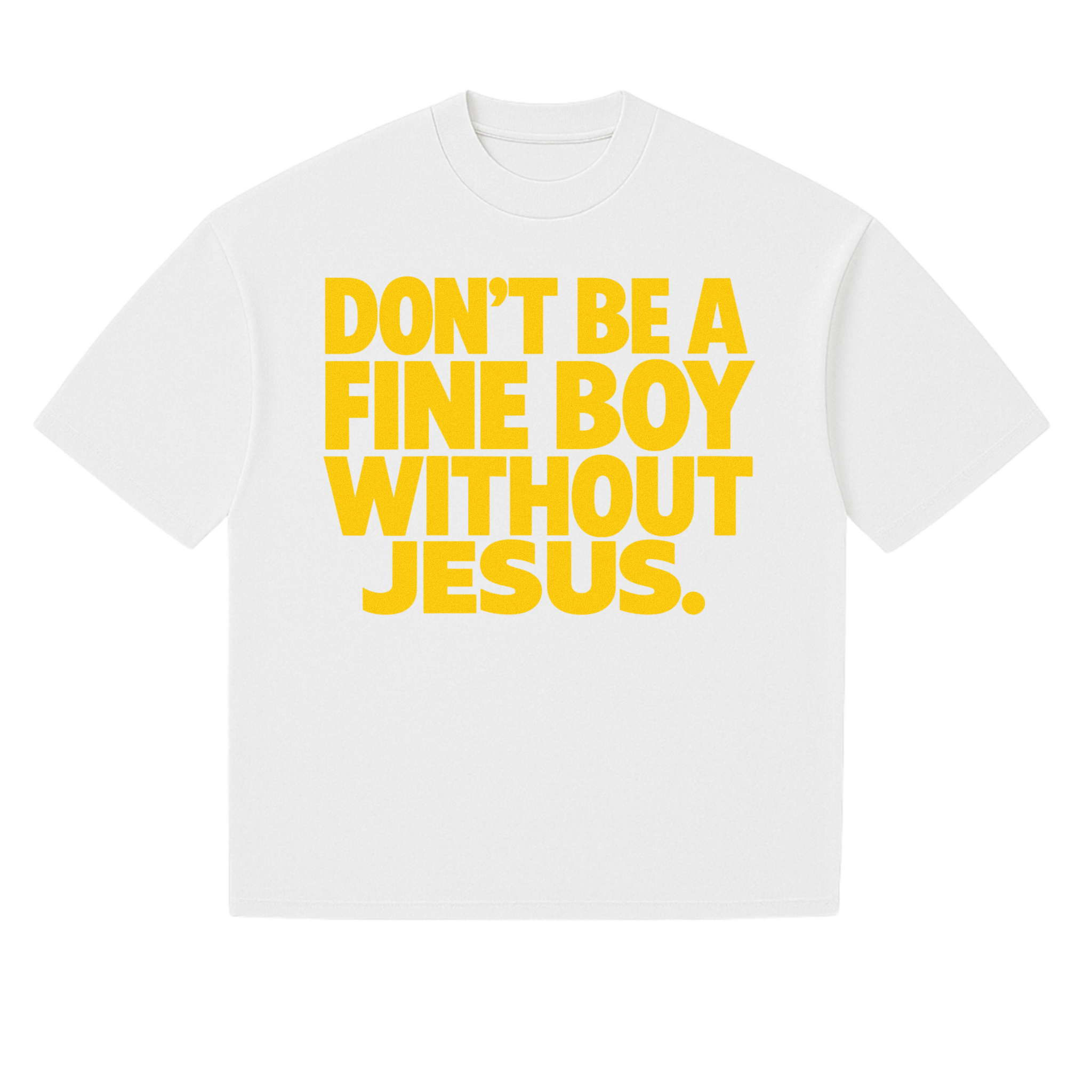 FINE BOY WITH JESUS TEE [WHITE]