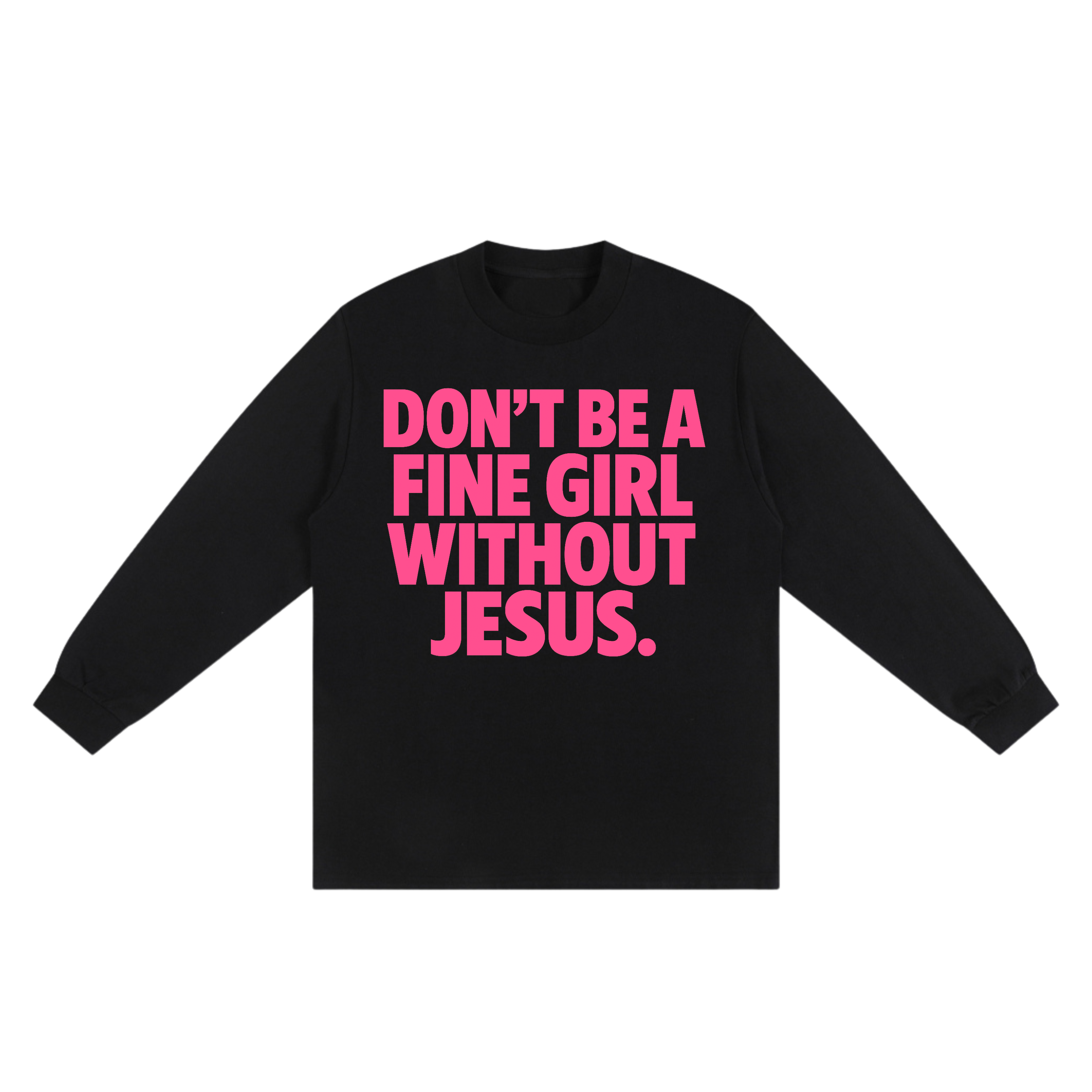 FINE GIRL WITH JESUS LS [PINK]