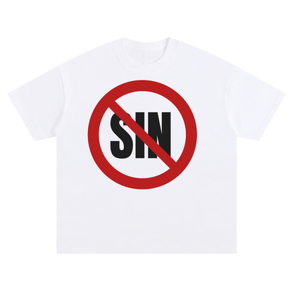 STOP SIN TEE [WHITE] - DSC TOR