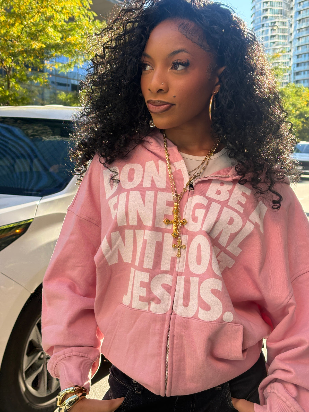 FINE GIRL ZIP UP [PINK]