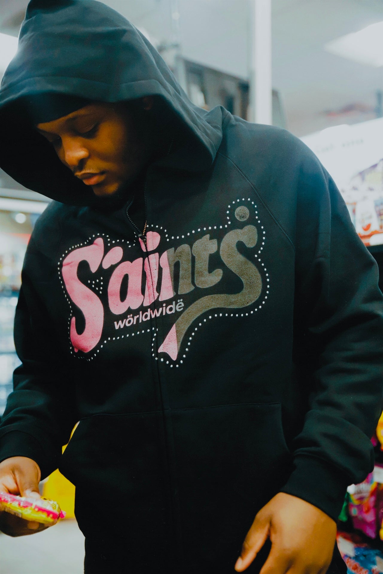 SAINTS WÖRLWIDË ZIP-UP [PINK NOIR] - DSC TOR