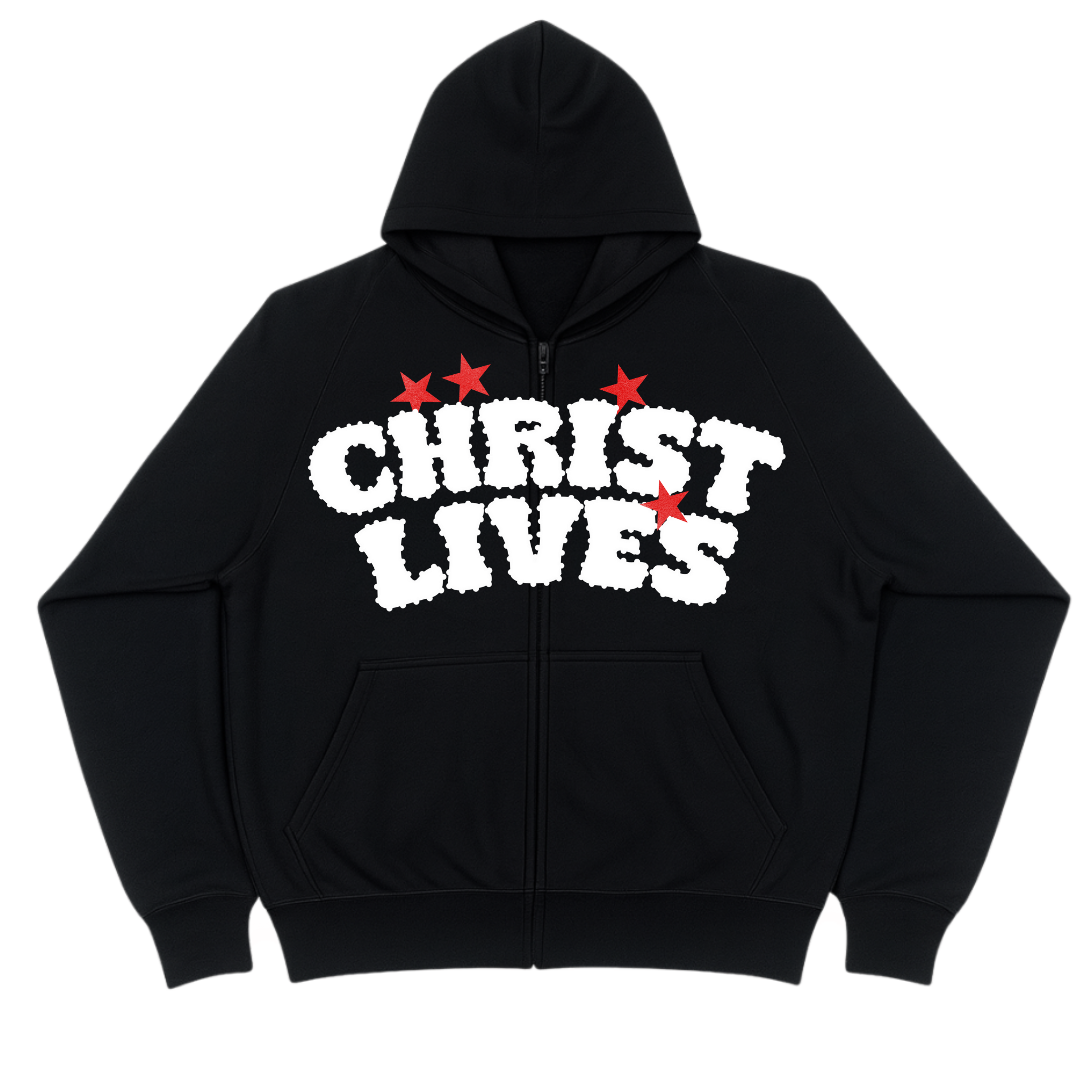 CL ZIP UP HOODIE [BLACK/RED] - DSC TOR
