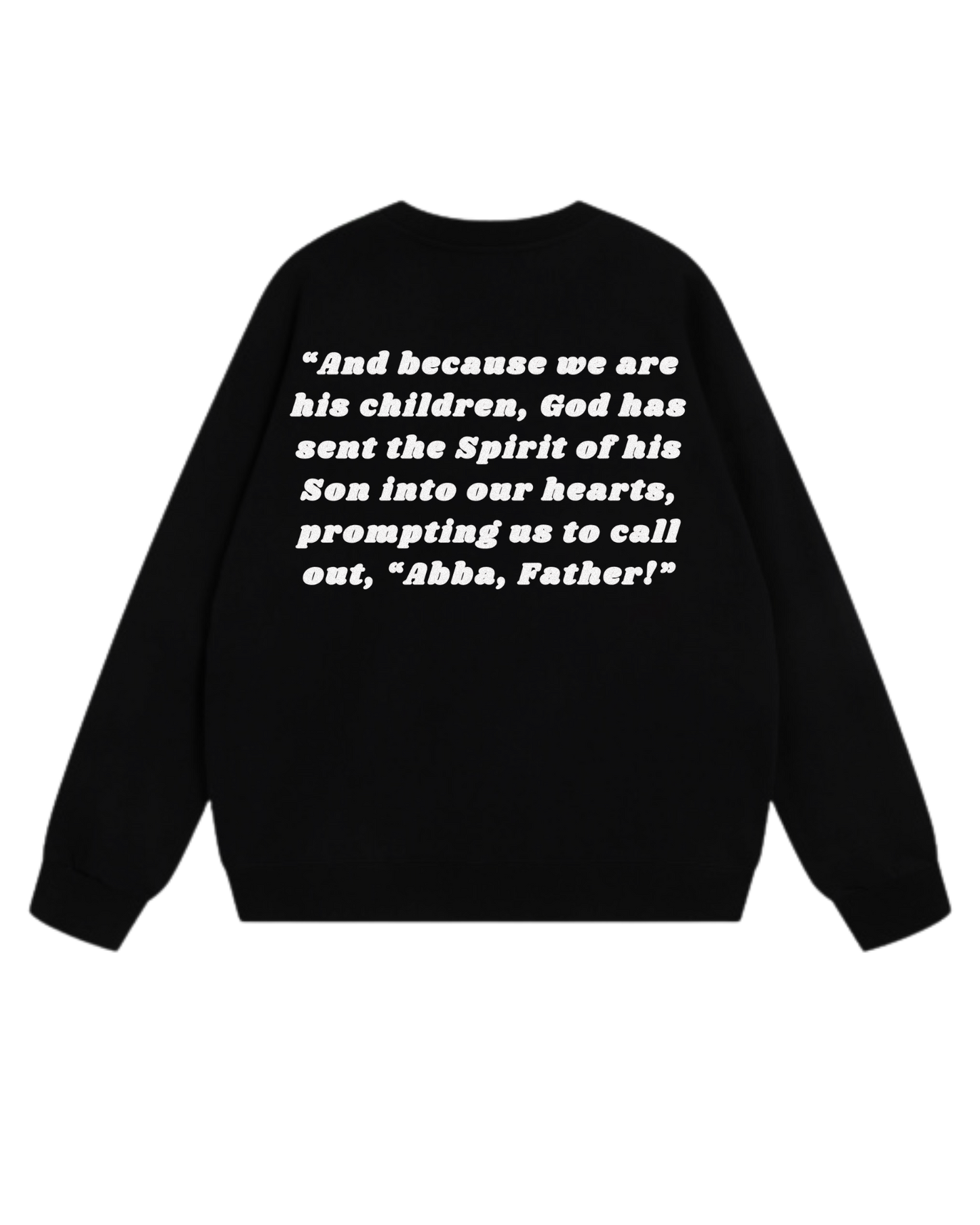 FATHER I'M YOURS CREWNECK [BLACK]