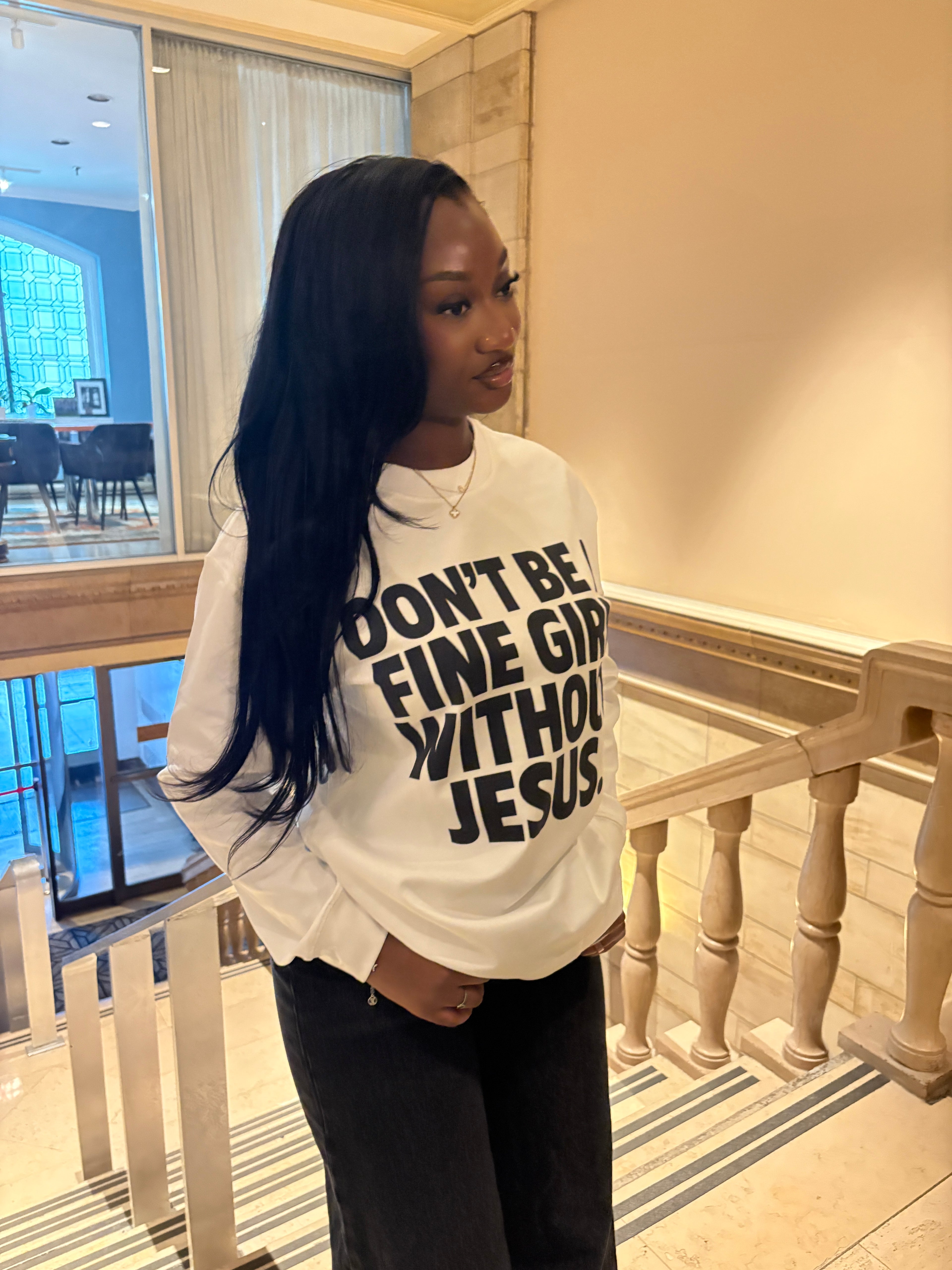 FINE GIRL WITH JESUS LS [WHITE] - DSC TOR