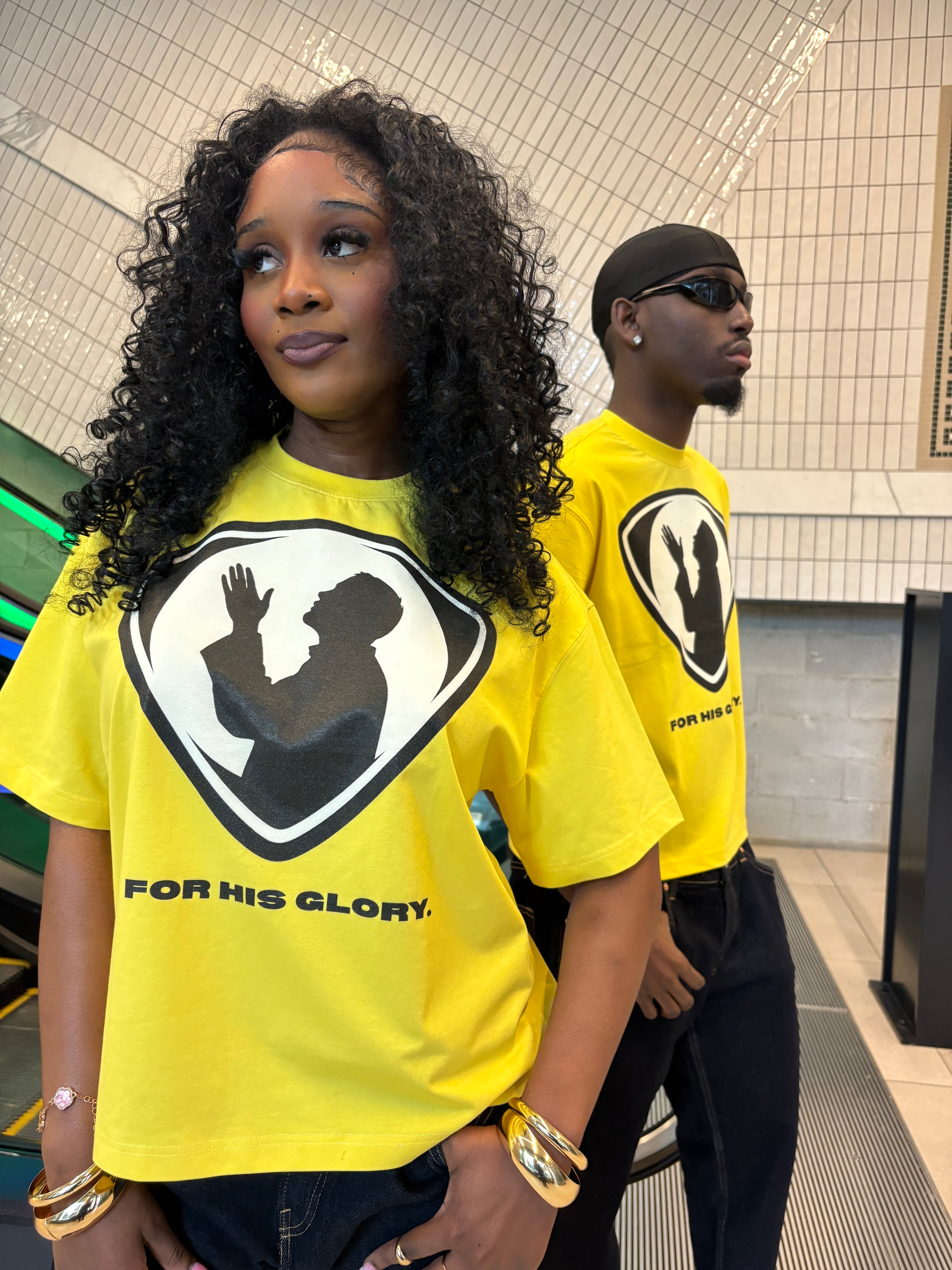 FOR HIS GLORY TEE [YELLOW] - DSC TOR