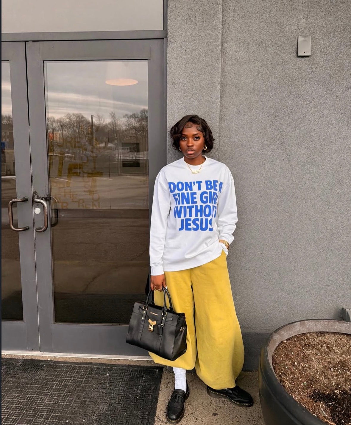 FINE GIRL WITH JESUS LS [BLUE] - DSC TOR