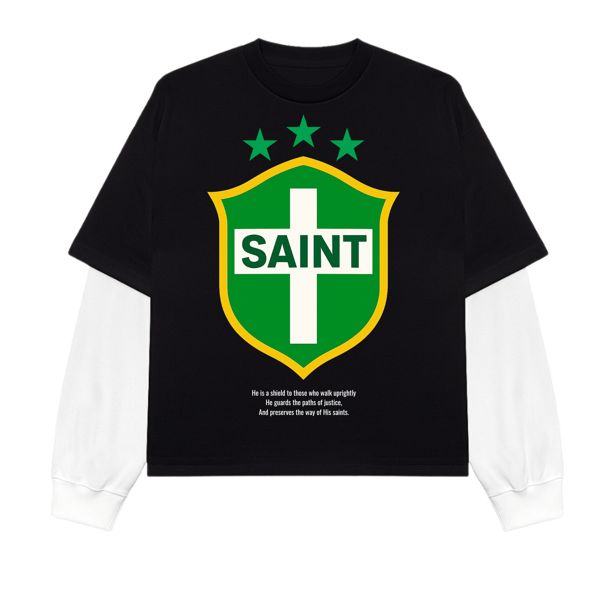 SAINT CREST DOUBLE SLEEVE TEE [GREEN]