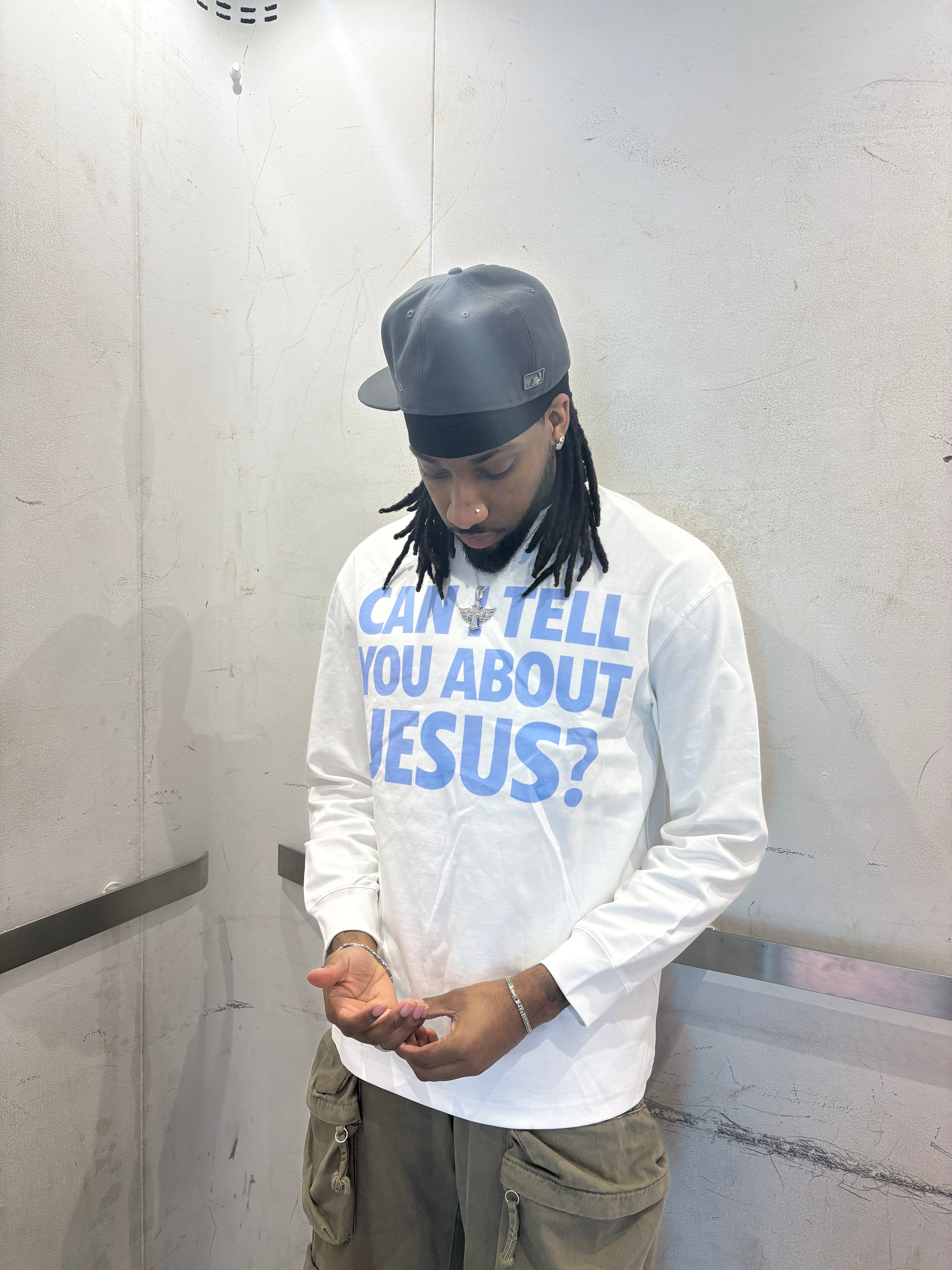 TELL YOU ABOUT JESUS LS [BLUE]