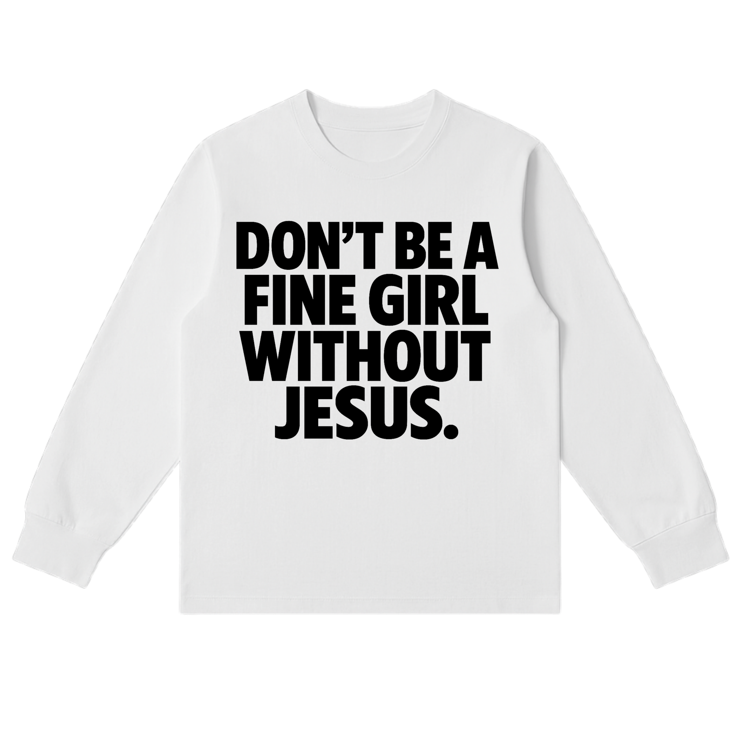FINE GIRL WITH JESUS LS [WHITE] - DSC TOR