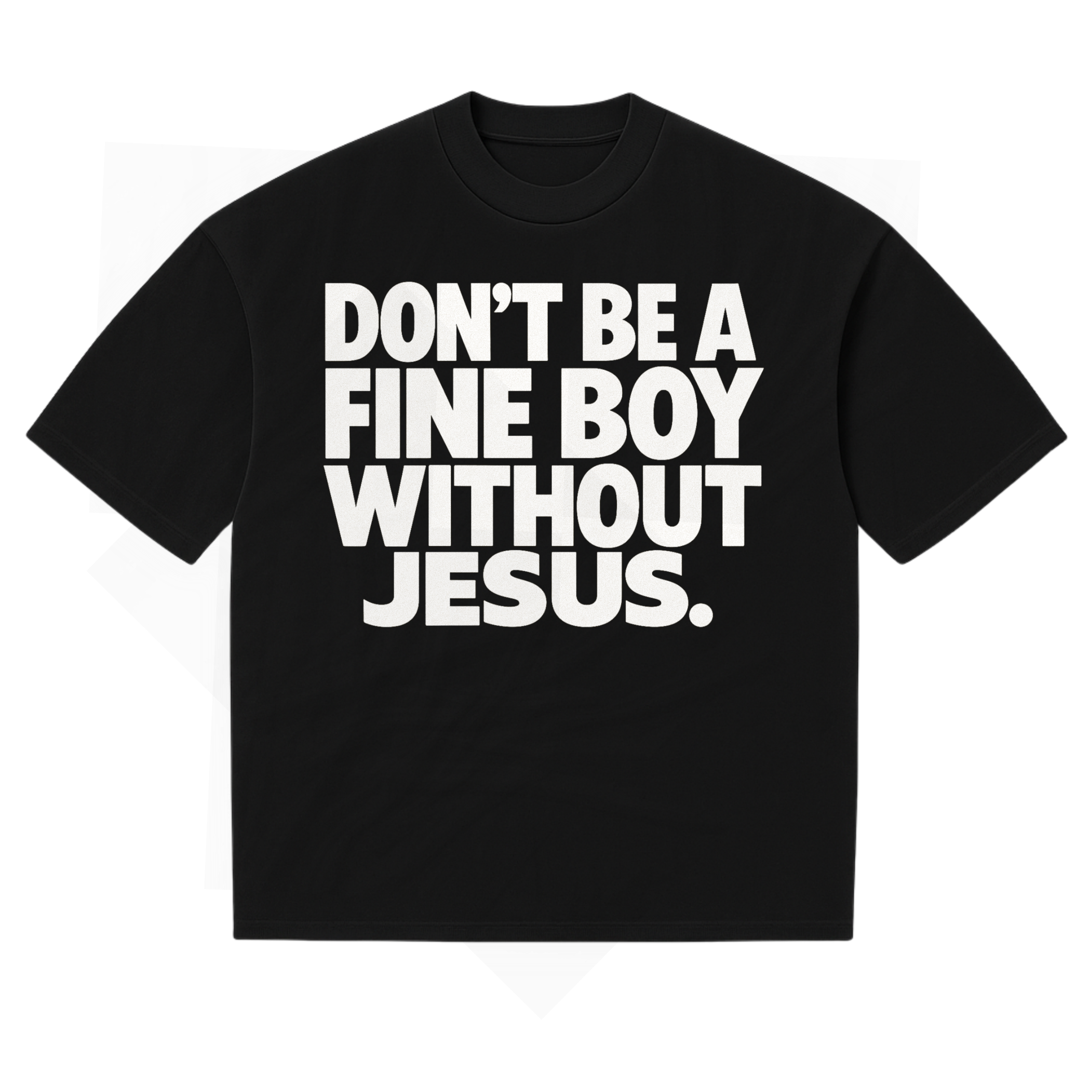 FINE BOY WITH JESUS TEE [BLACK/WHITE] - DSC TOR