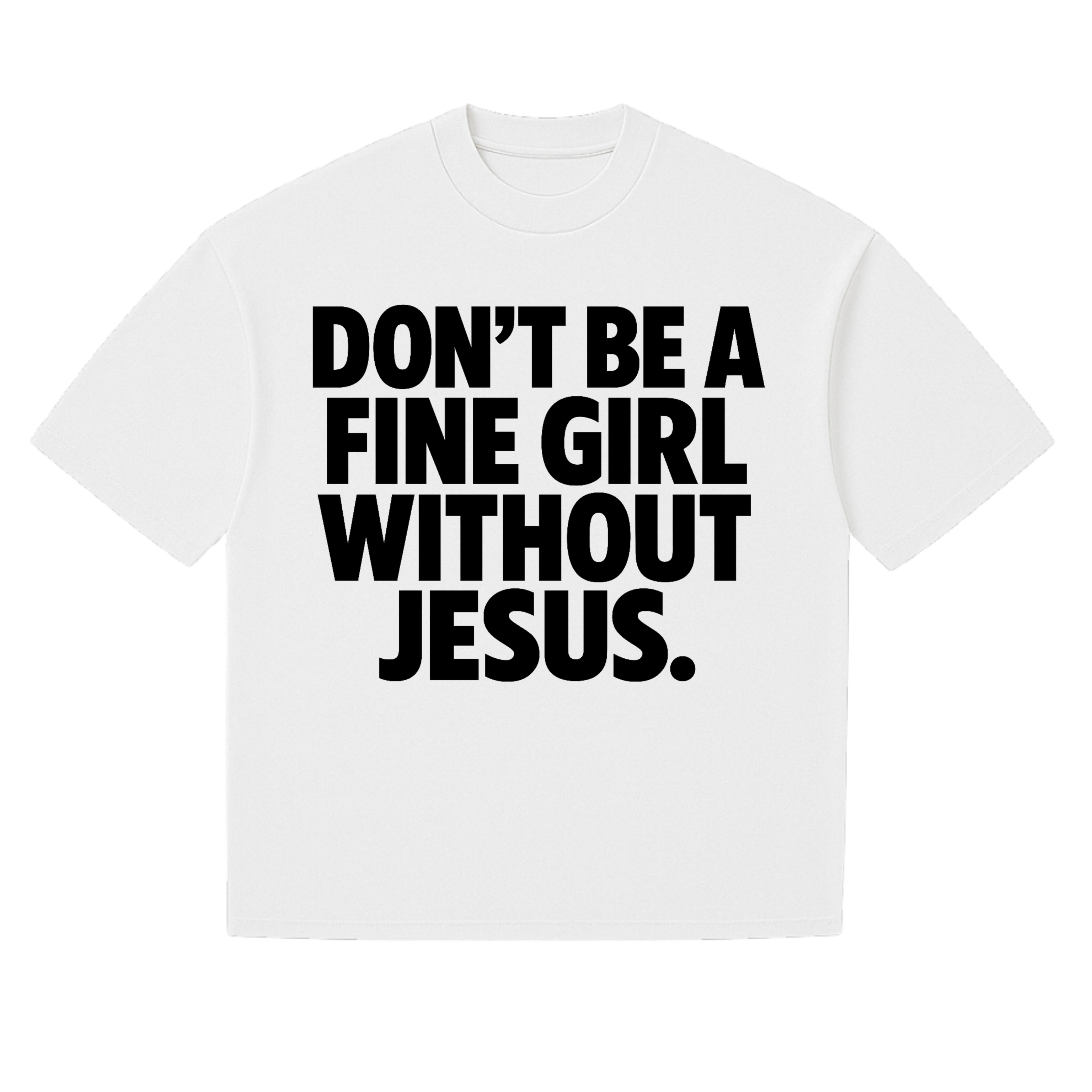 FINE GIRL WITH JESUS [WHITE/BLACK] - DSC TOR