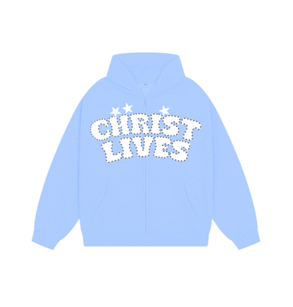 CL ZIP UP HOODIE [BABY BLUE] - DSC TOR
