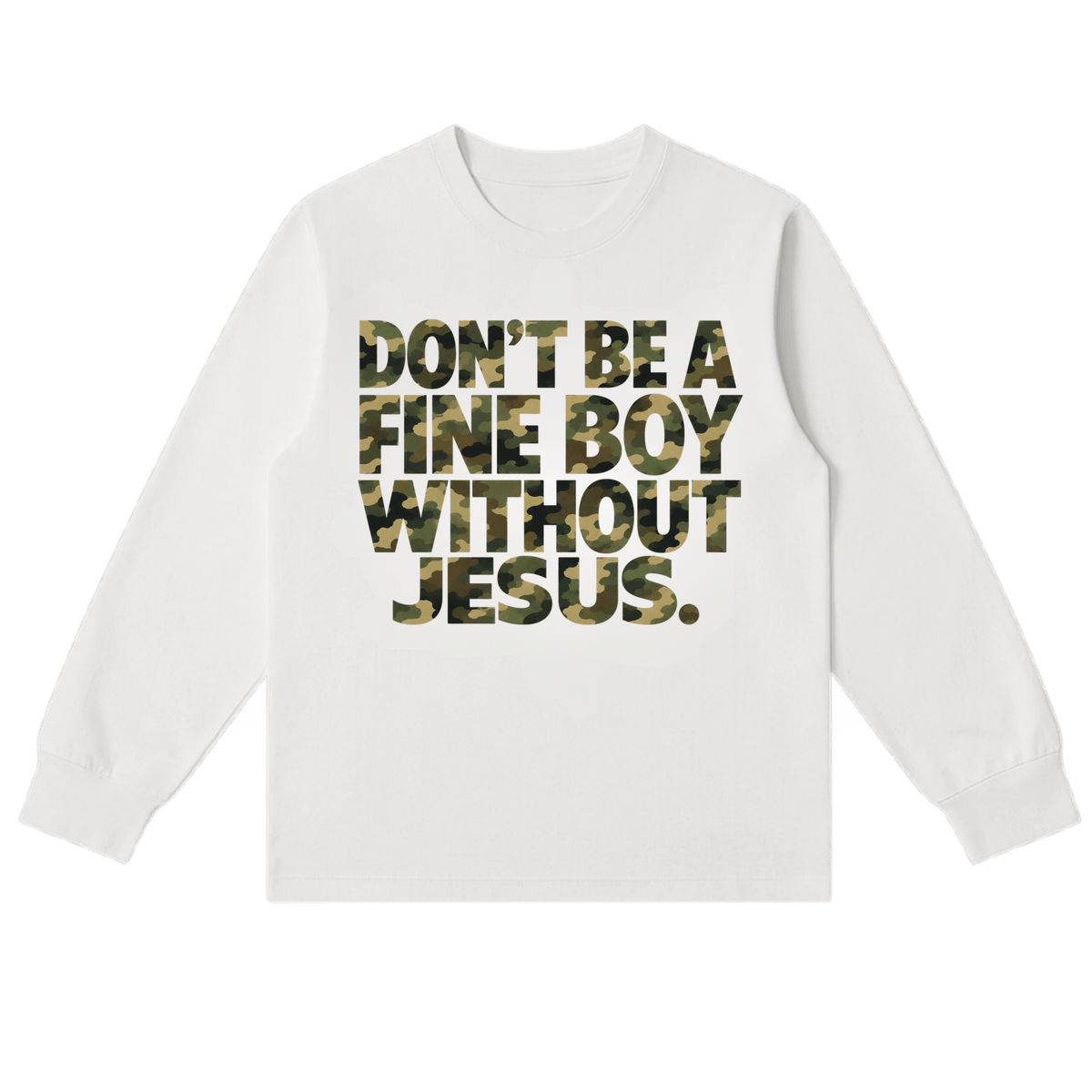 FINE BOY WITH JESUS LS [CAMO] - DSC TOR