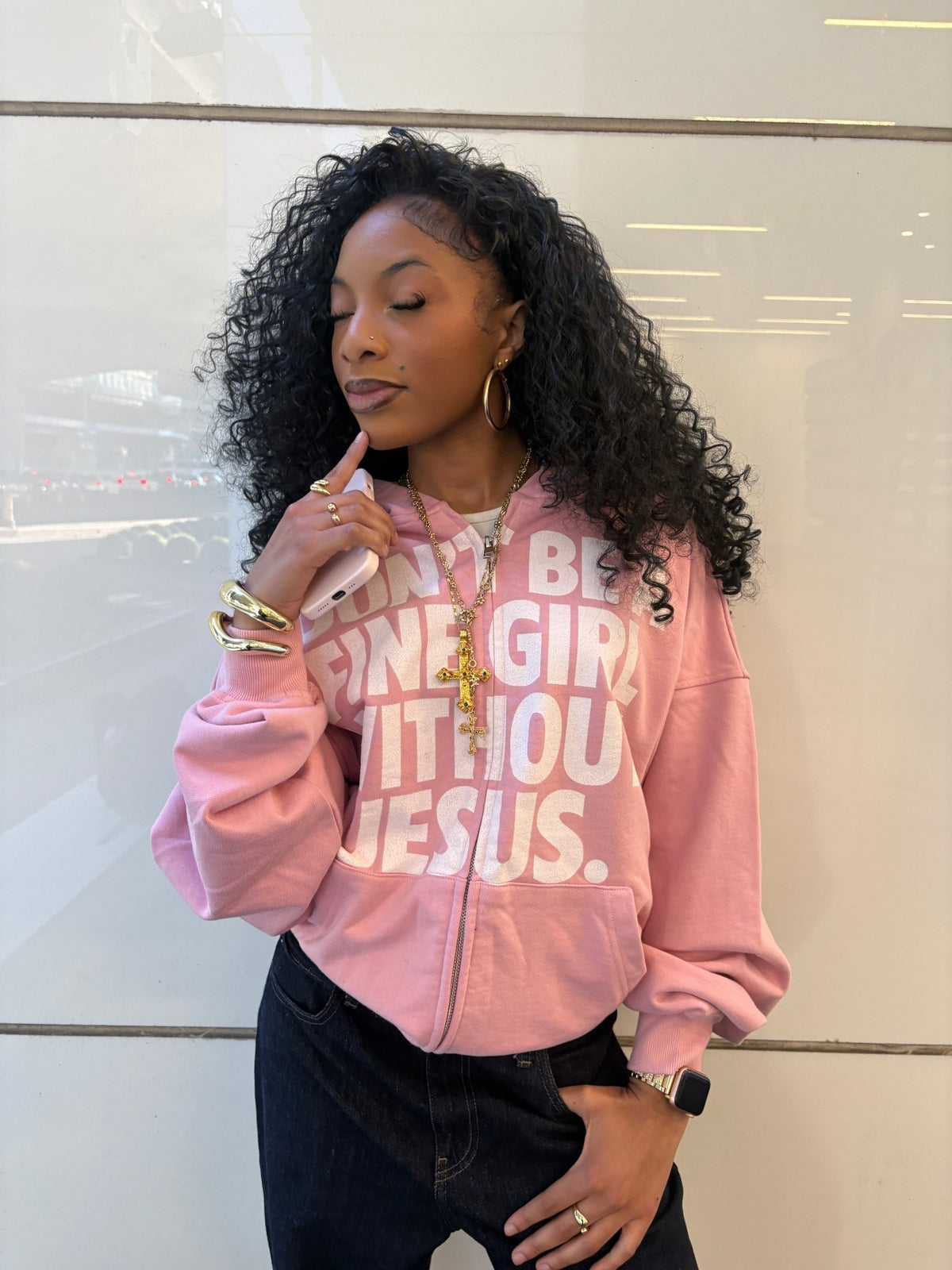 FINE GIRL ZIP UP [PINK] - DSC TOR