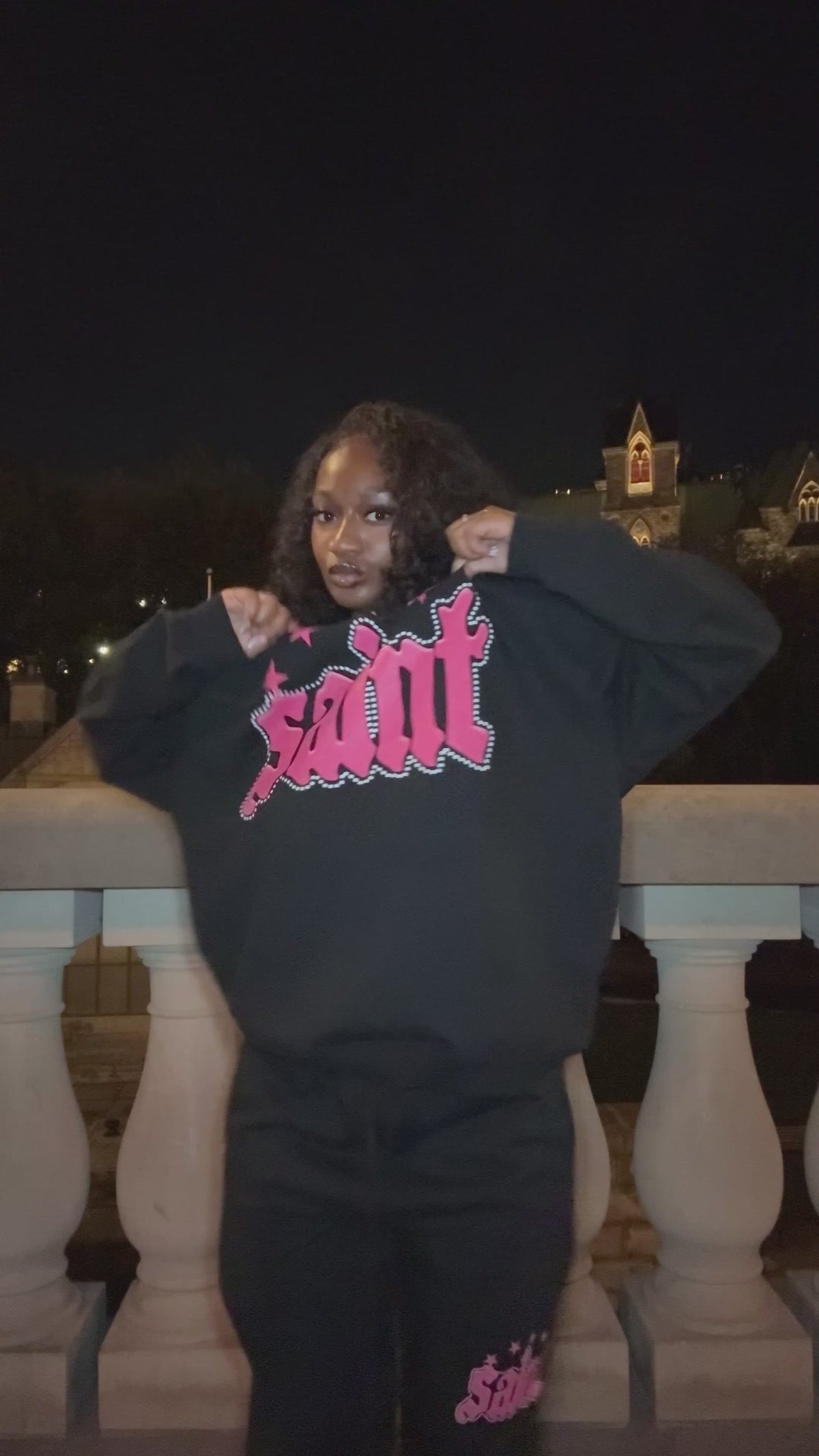 SAINTS HOOD V2 [PINK]