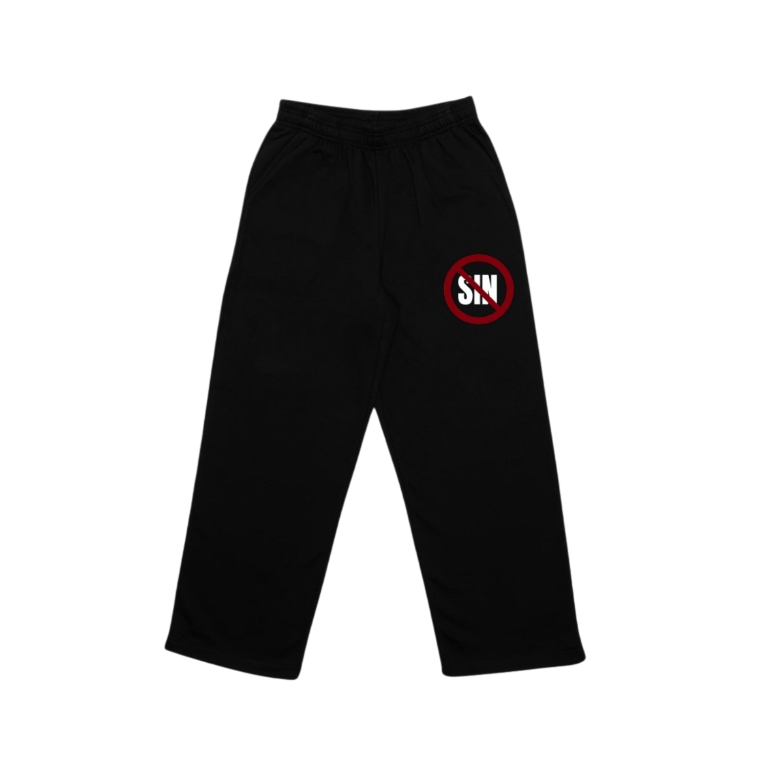 "STOP SIN" STRAIGHT LEG PANTS - DSC TOR